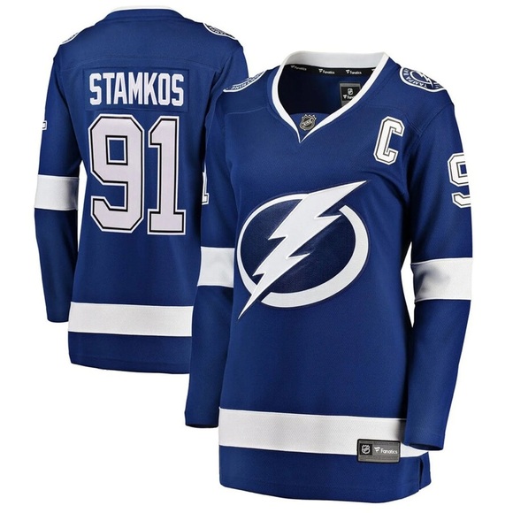 adidas Tops - ADIDAS Steven Stamkos Long Sleeve Tampa Bay NHL Lighting Bolt Jersey Sz S